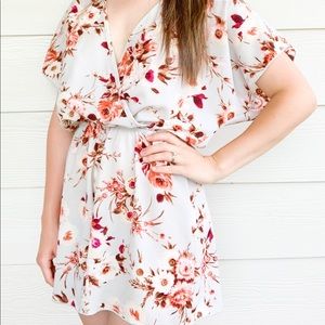 Rue 21 Light Blue Floral Romper